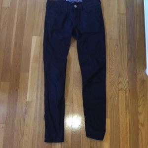 dark burgundy skinny jeans